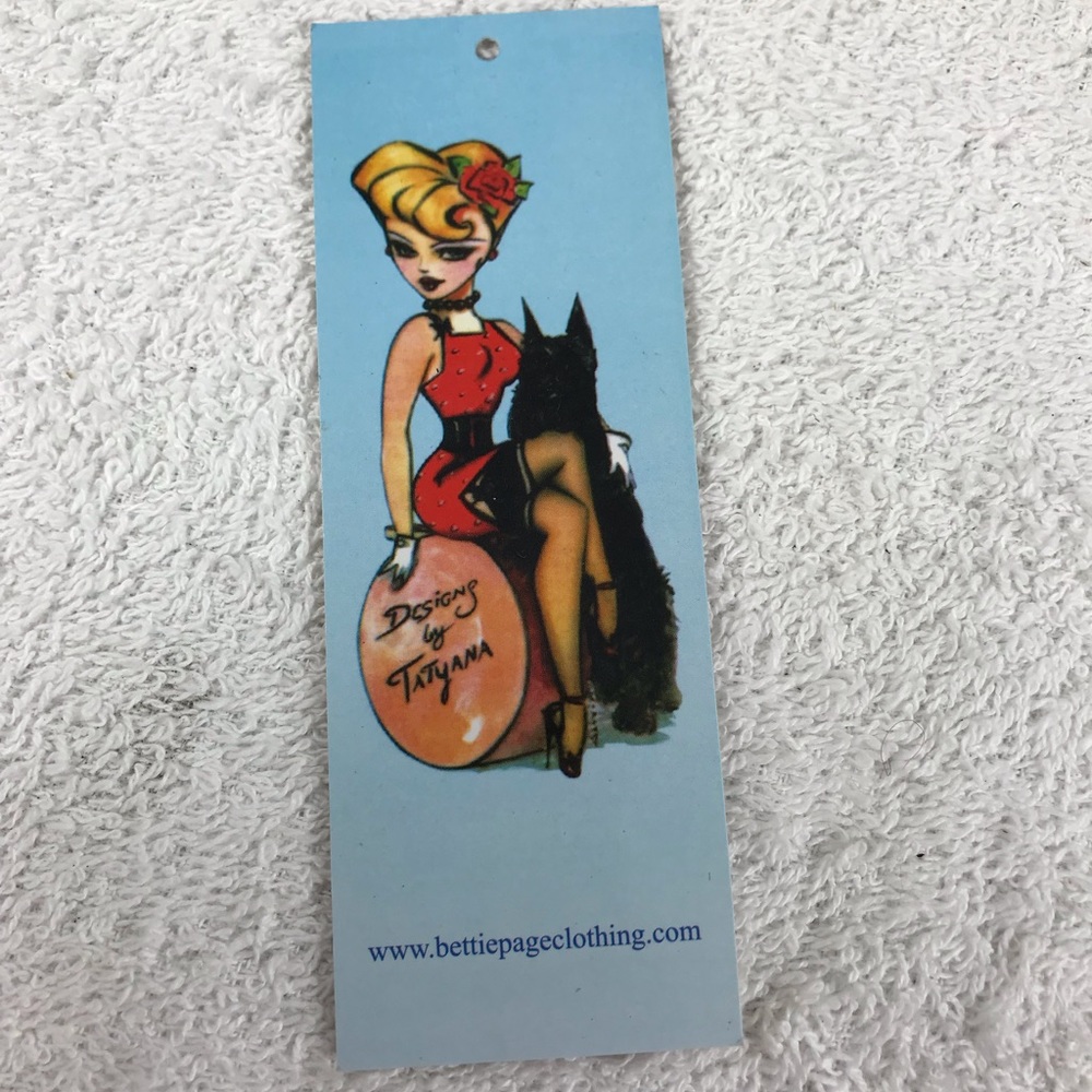 Bettie Page Pinup book mark